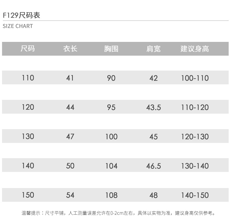 F129尺寸表-
