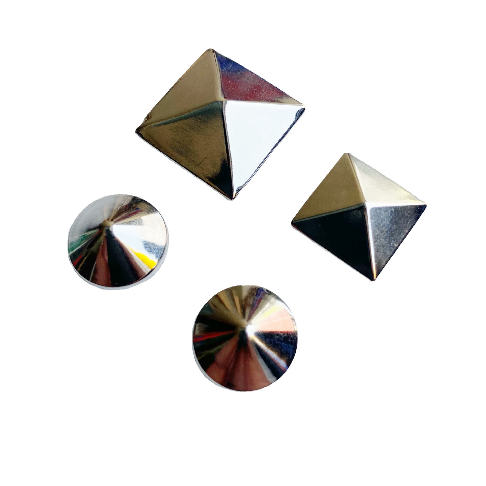 厂家直销双面撞钉铆钉服饰 箱包五金 平面撞钉蘑菇钉 四方塔钉