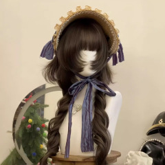 假发女日系古早感水母头长卷发甜美日常修颜Lolita罗马卷全头套