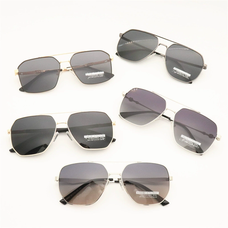 Men's quality metal sunglasses, glasses solar-powered, wholesale