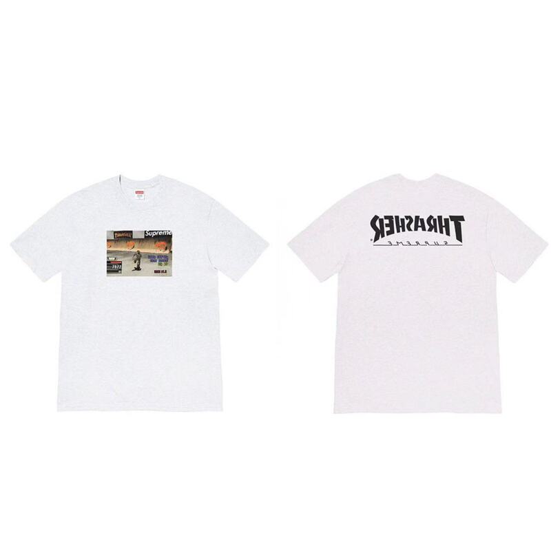 クロスボーダーファッションとトレンディなシュプリームレタープリントラウンドネック半袖ユニセックスストリートファッションTシャツドロップシッピング|undefined