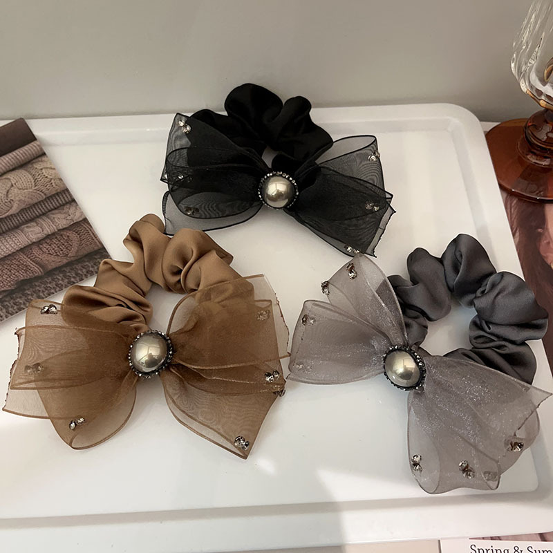 Coletero de lujo con lazo perlas y estrás para mujer_voghion.com
