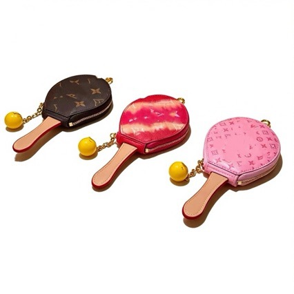 Donkey Tennis Racket Coin Purse Creative Ping Pong Ball Bag Women's Mini Keychain Pendant Fashionable and Unique Small Bag