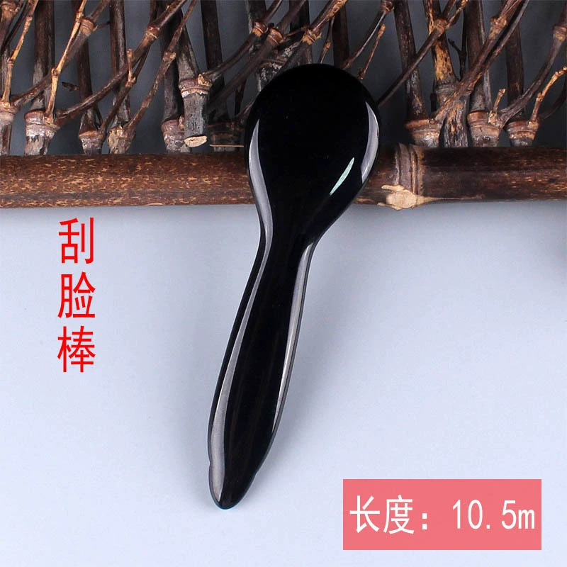 [面部脸部全身通用经络水晶拨经棒点穴笔鱼形刮脸拨筋棒玉石按摩板]