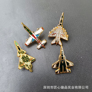 Hundreds of Aviation aircraft model badge ins metal fashion fighter fighter aircraft Aviation Exhibition Souvenir
