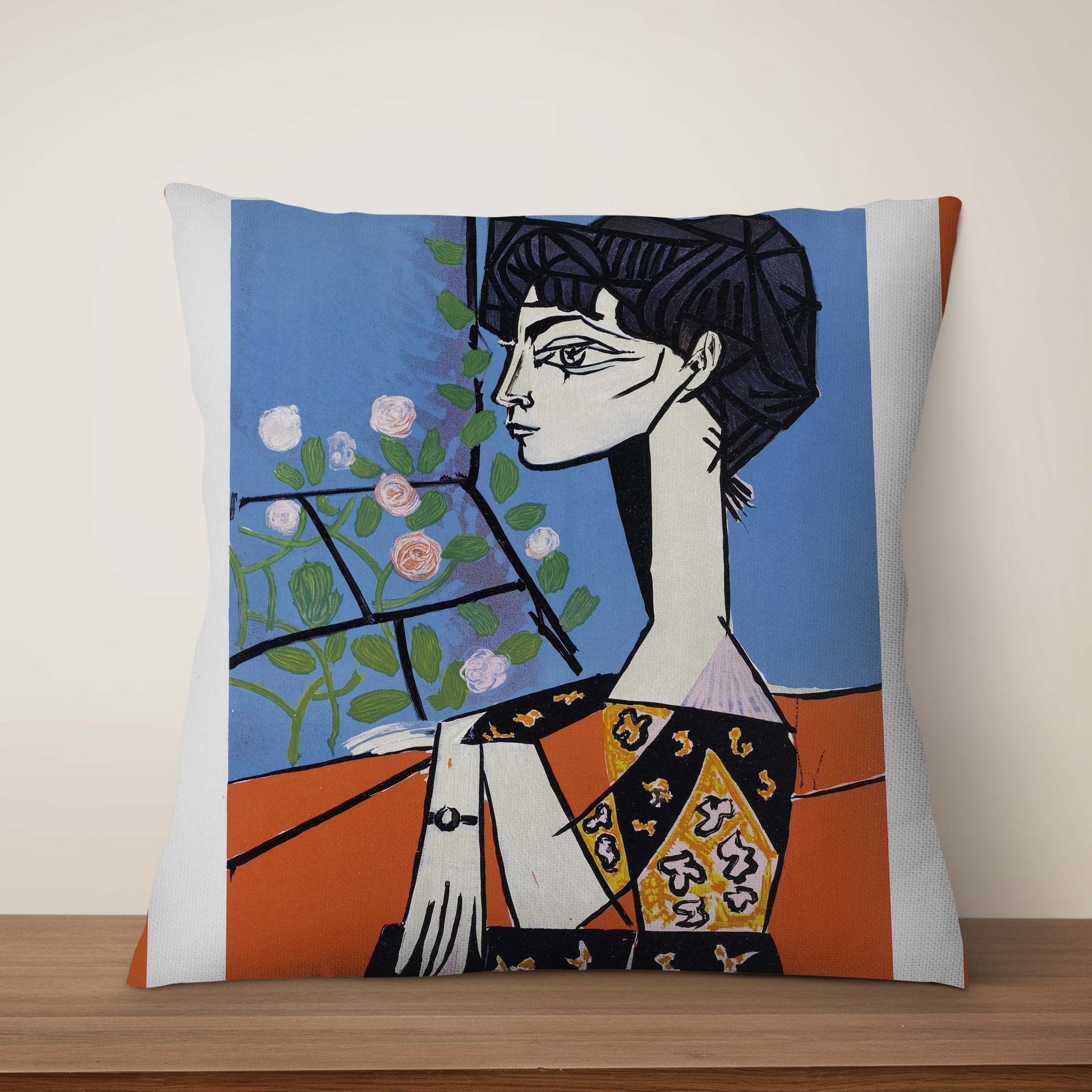 Picasso inspireeritud kunstiline viskepadi