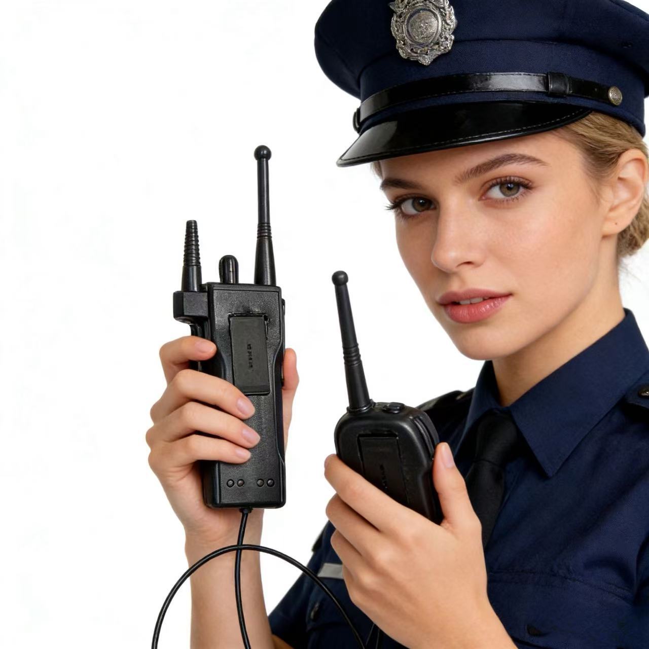 警察角色扮演装扮套装警服道具儿童过家家玩具对讲机