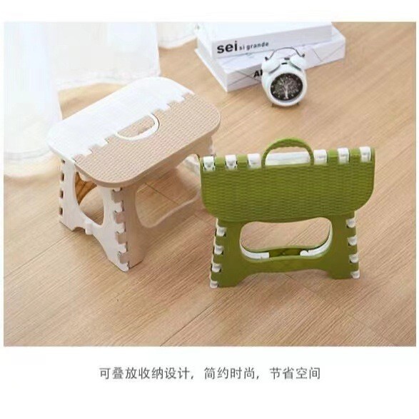Folding Stool Portable Household Mazar Fishing Chair Outdoor Small Stool Train Small Bench Storage Plastic Practical