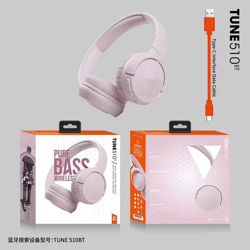 Best-selling BT510 Headphones, INS-style Outdoor Trend, Supports Card Insertion, Direct Wholesale from Cross-Border Manufacturer