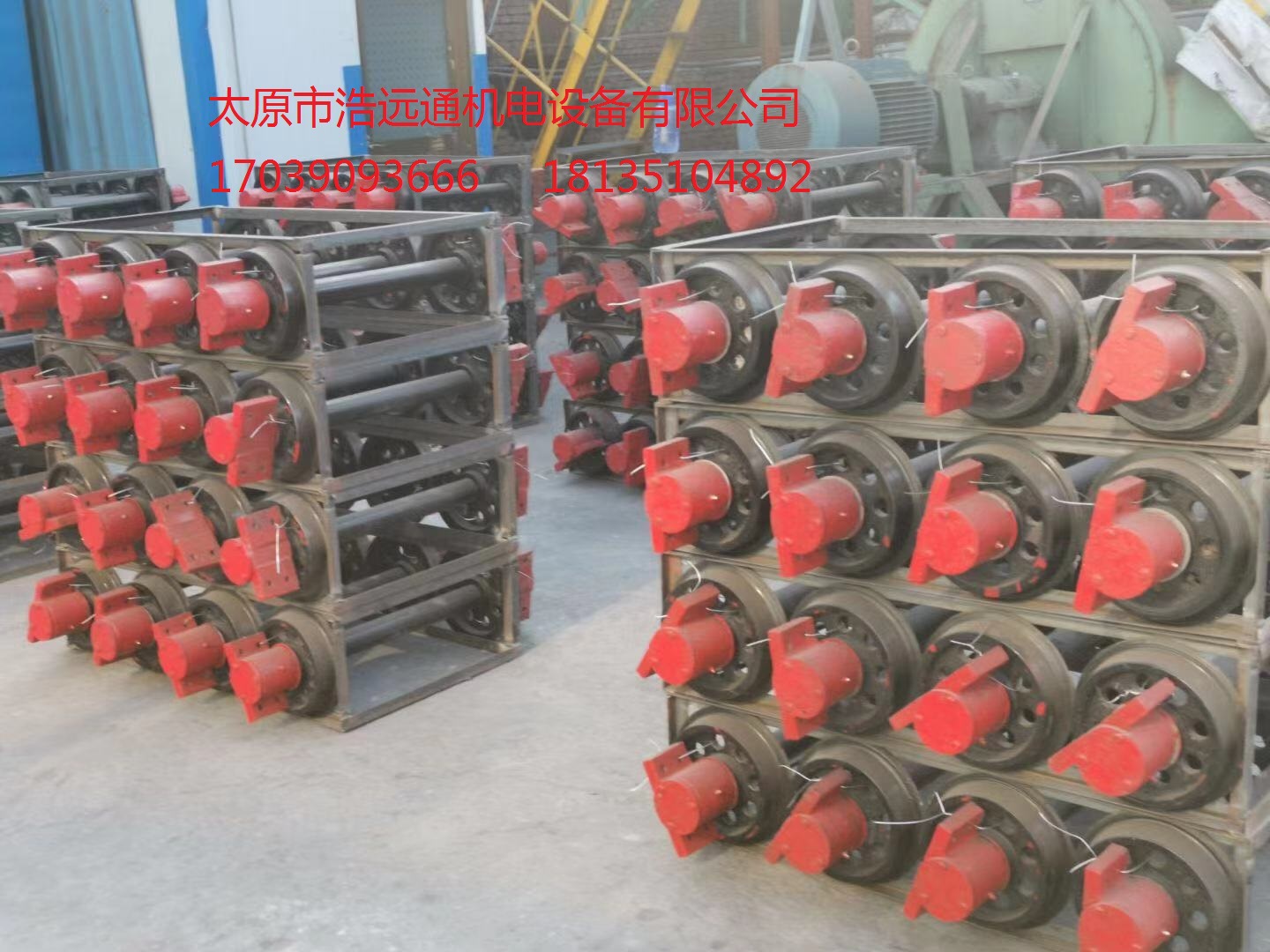 榆林矿车轮对厂家 直径350实心矿车轮对 带瓦座轮对 供应平板车轮