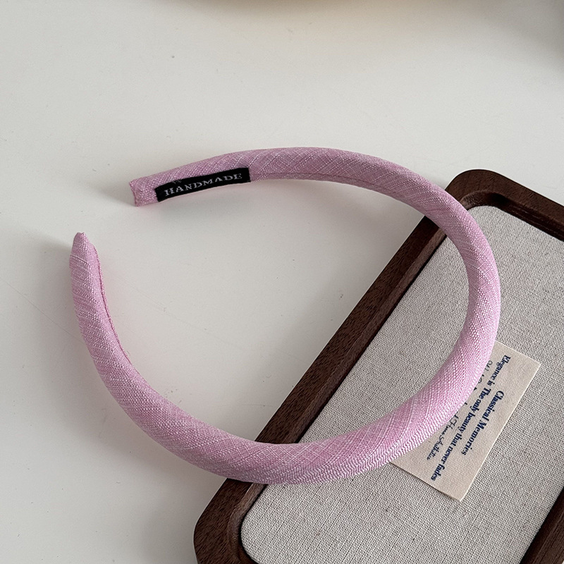 Women's Simple Style Solid Color Cloth Hair Band display picture 8