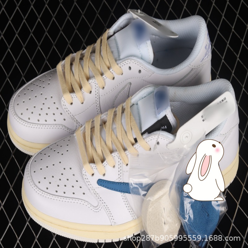 조 1 로우탑 인버티드 화이트 & 블루 CQ3277-100