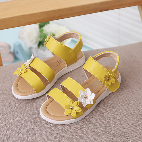 2025 Summer Girls' Children sandals, Flower Princess Shoes for Big Kids, Roman Shoes for Babies