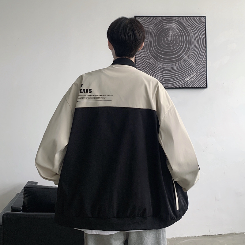 Japón juvenil sensación de color americano chaqueta de piloto primavera nueva tendencia de estilo de puerto abrigo casual suelto