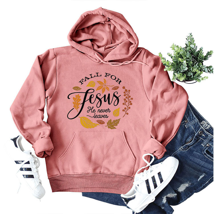 Otoño de comercio exterior Amazon Fall para fesus casual mujeres bolsillo con capucha deportes manga larga costilla suéter
