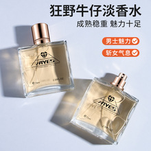 跨境爆款香水HIYES狂野牛仔魅力男士香水持久留香淡香学生礼盒装