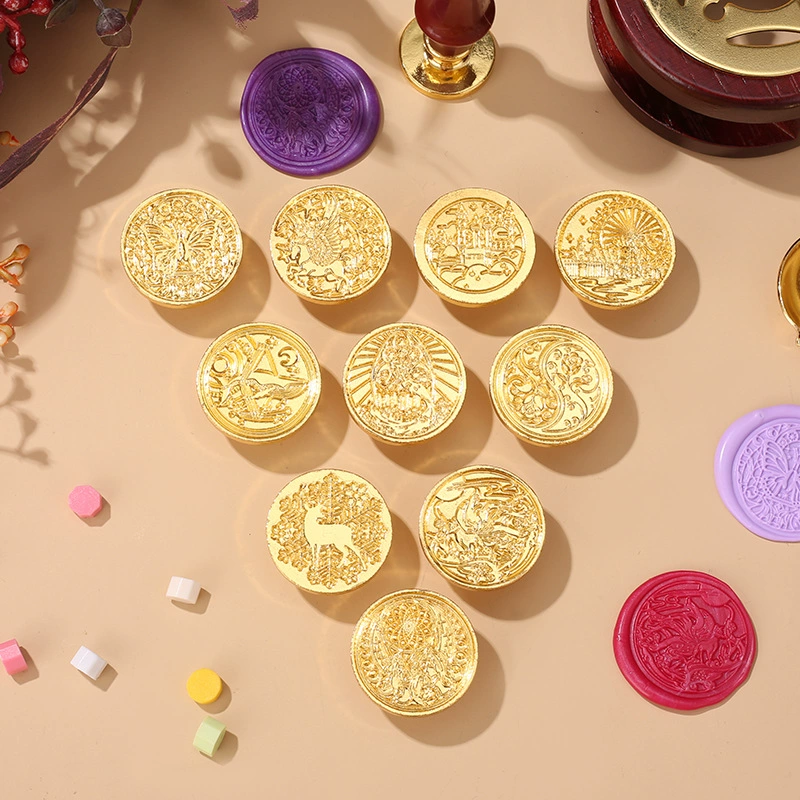 Огненная Краска Печать голова Красивая Ретро рельефная печать набор конвертов ручной счет огненная краска воск зерно креативный подарок