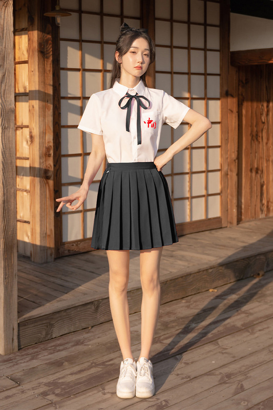 韓系卒業クラス服大合唱制服学院風ロングスカートセット中学高校の学生が公演服を朗読します。|undefined