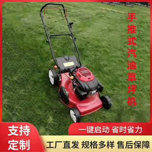 现货汽油草坪机 自走手推式公园草地除草机 物业小区用手推割草机 阿里巴巴 