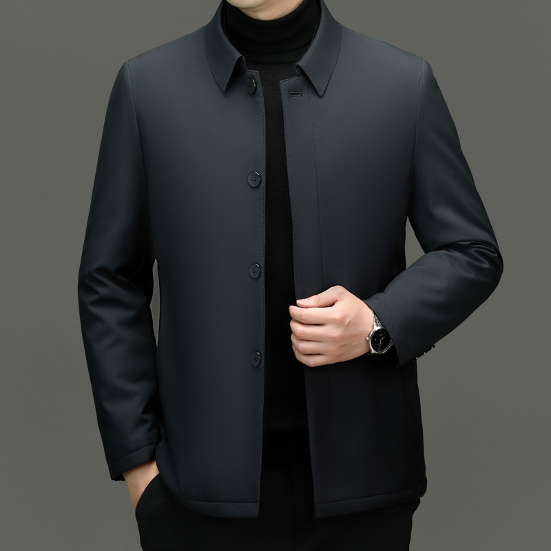 Counter New Cotton Jacket Men's High-Quality Middle-Aged and Elderly Dad's Business Casual Warm Cotton Jacket