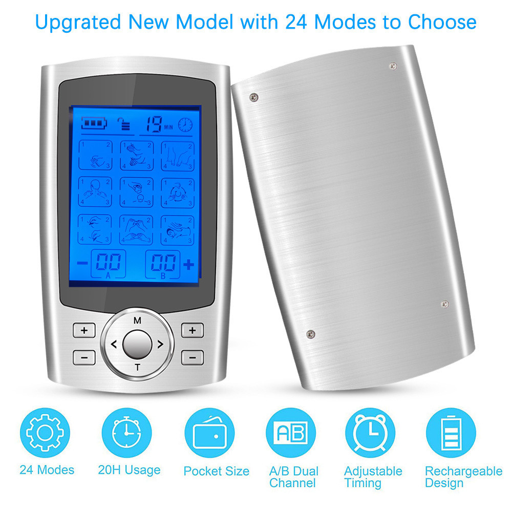 Masajeador muscular TENS - 24 modos, parche de acupuntura, para cuerpo entero, venta en Amazon