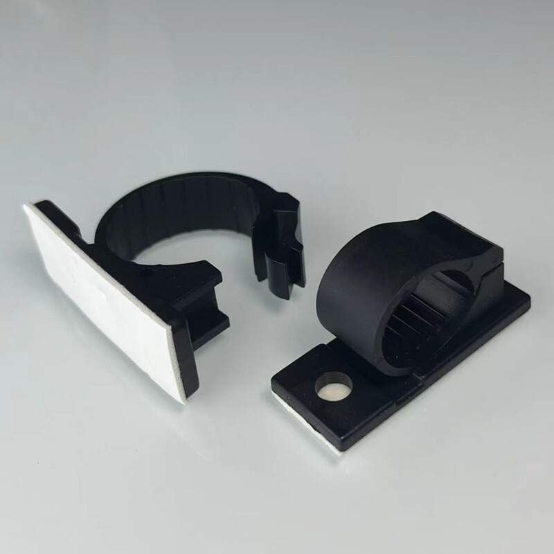 Self-adhesive cable tie fixed seat buckle clamp adjustable desktop network cable organizing cable buckle nail-free wall clamp