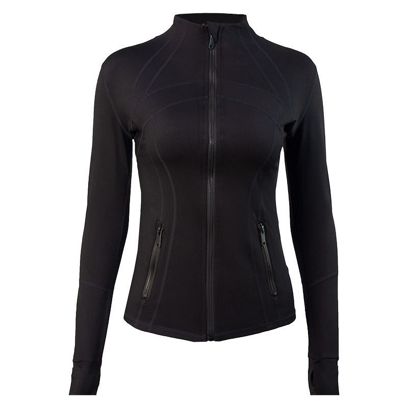 364g Weight Nylon Fabric Type Standing Collar Neckline Lines Pattern Women's Gender Sports Style Women's Sports Lines Nylon Standing Collar Active Tops 9