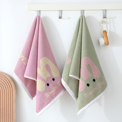 Cute Cartoon Rabbit Towel for Adults and Children, Thick Soft Absorbent Face Towel, Less Prone to Shedding