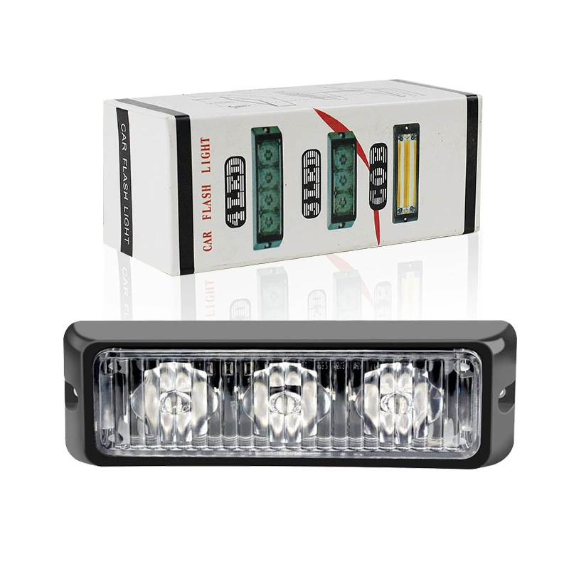 Новый 3LED вспышка света автомобильный задний фонарь 4*3 светодиодный предупреждающий свет