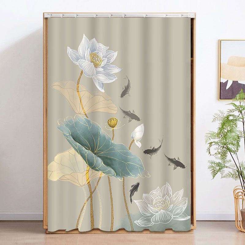 Door Curtain Fabric, Sliding Track Bathroom Shower Curtain, Entrance Partition Curtain, Dust-Proof and Oil-Proof, Widened Sliding Curtain Fabric Door Curtain Fabric, Sliding Track Bathroom Shower Curtain, Entrance Partition Curtain, Dust-Proof and Oil-Proof, Widened Sliding Curtain Fabric