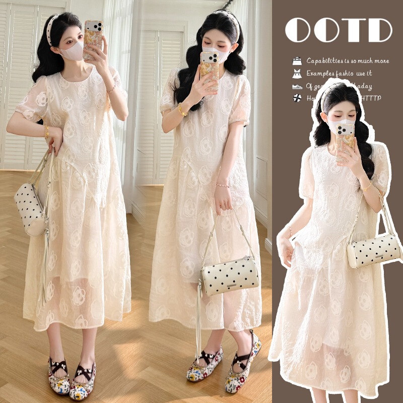 Actual Photos of New Products: 2026 Summer New Maternity Dress