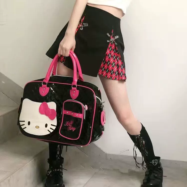 Hello kitty, Japanese polyurethane big capacious bag for traveling, backpack