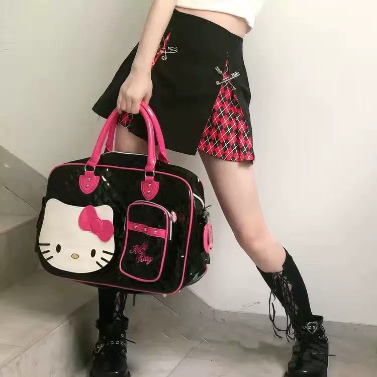 Hello kitty, Japanese polyurethane big capacious bag for traveling, backpack