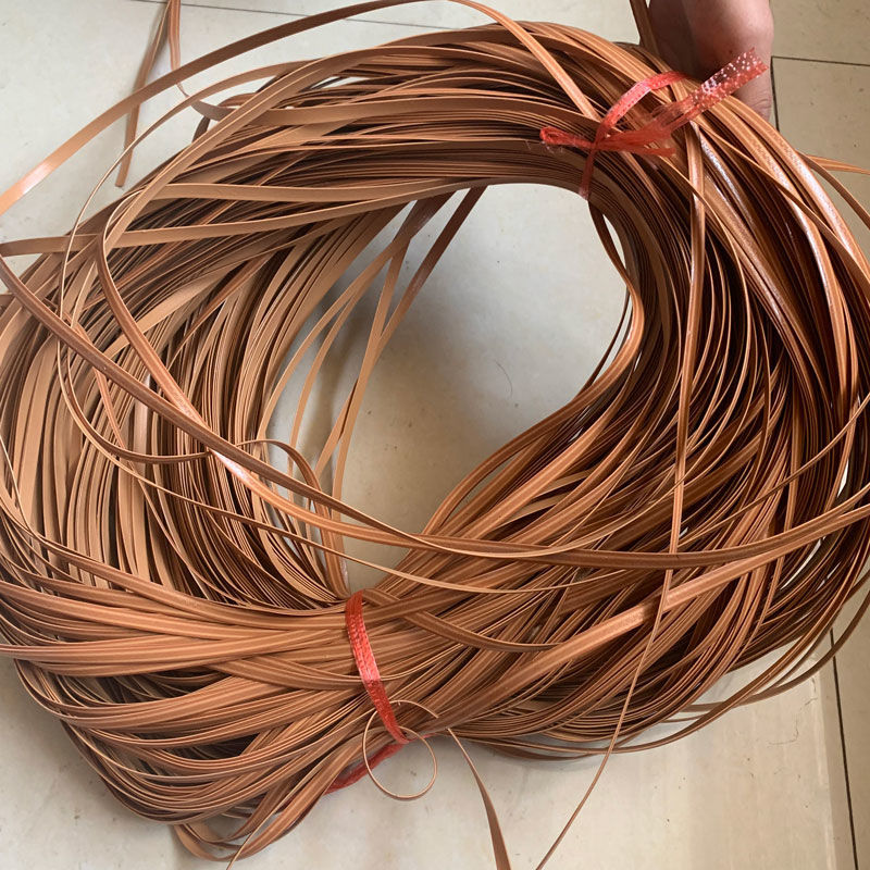 PE caña material de reparación de silla de caña plástico tejido a mano cuerda DIY canasta pequeña canasta taburete redonda plana