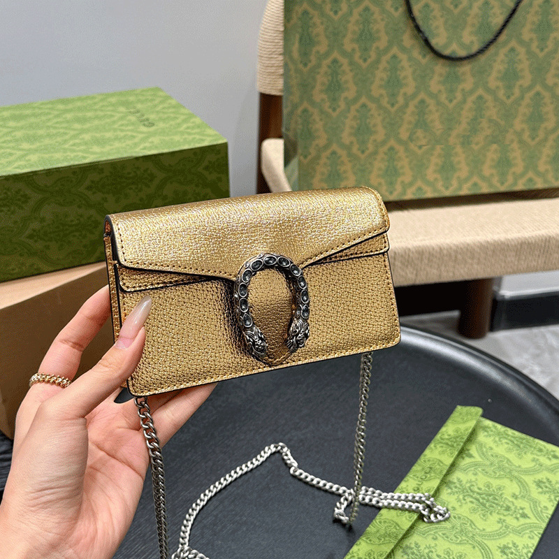 Genuine Leather Mini Dionyx Bag Chain Bag Crossbody Small Bag Cowhide Snakehead Black All-match Oil Wax Leather Shoulder Bag for Women Genuine Leather Mini Dionyx Bag Chain Bag Crossbody Small Bag Cowhide Snakehead Black All-match Oil Wax Leather Shoulder Bag for Women