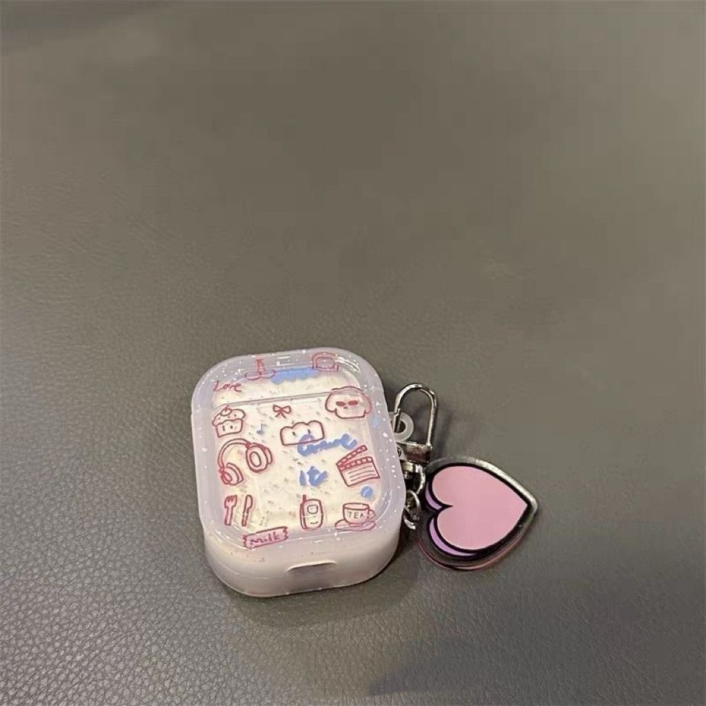 Graffiti para cachorros, caso de protección para airpodspro3, caso de auriculares bluetooth de segunda generación para airpods, caso de auriculares bluetooth de cuarta generación para Apple