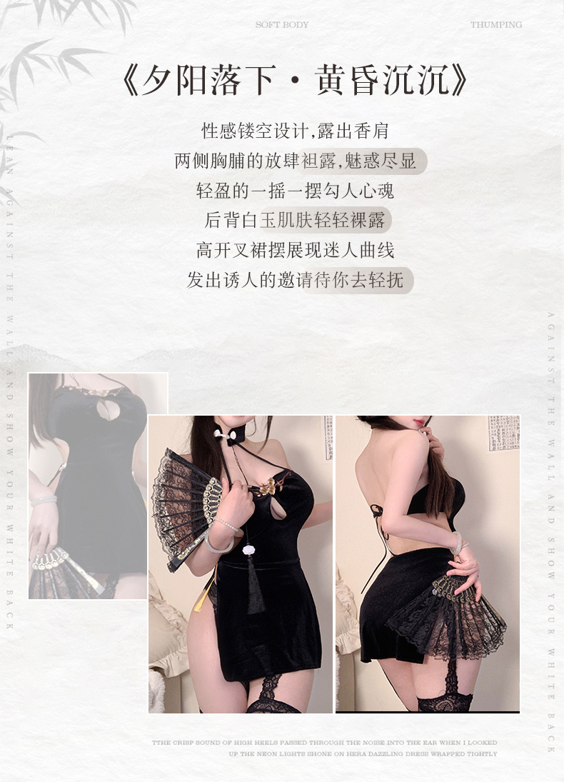 Sailor-Inspired Roleplay Lingerie Set, Exposed-Waist Design, Plus Size Fit — detail image 3