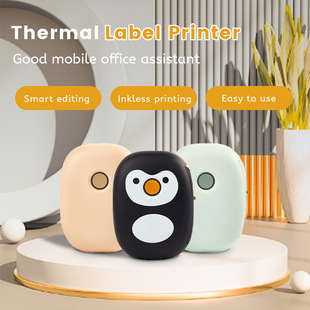 Cross-Border New Label Printer Photo Printing Small Portable Wireless Bluetooth Home Storage Barcode