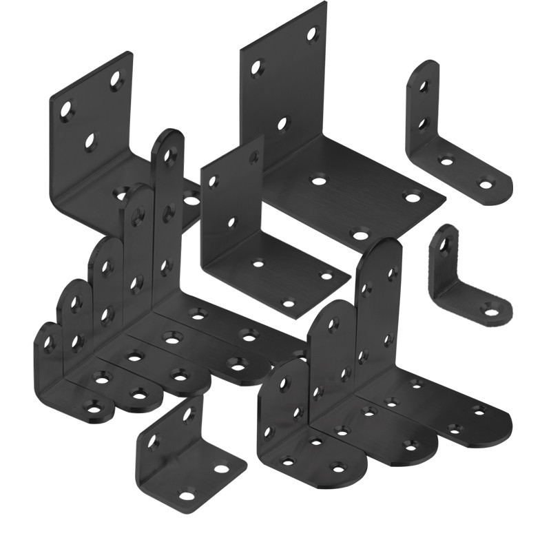 不锈钢角码角铁90度直角固定块连接件桌椅子加固三角铁片L型支架 