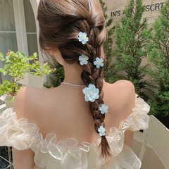 夏のかわいい桜のヘアピンの女性の後頭部の公の編集長の髪の毛の飾りの縁はかわいい花のクリップのカードを挟みます。