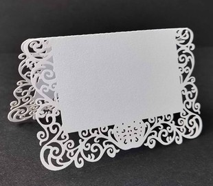 Laser hollow cutting laser wedding card table card factory direct wedding three-dimensional beautiful seat card wholesale