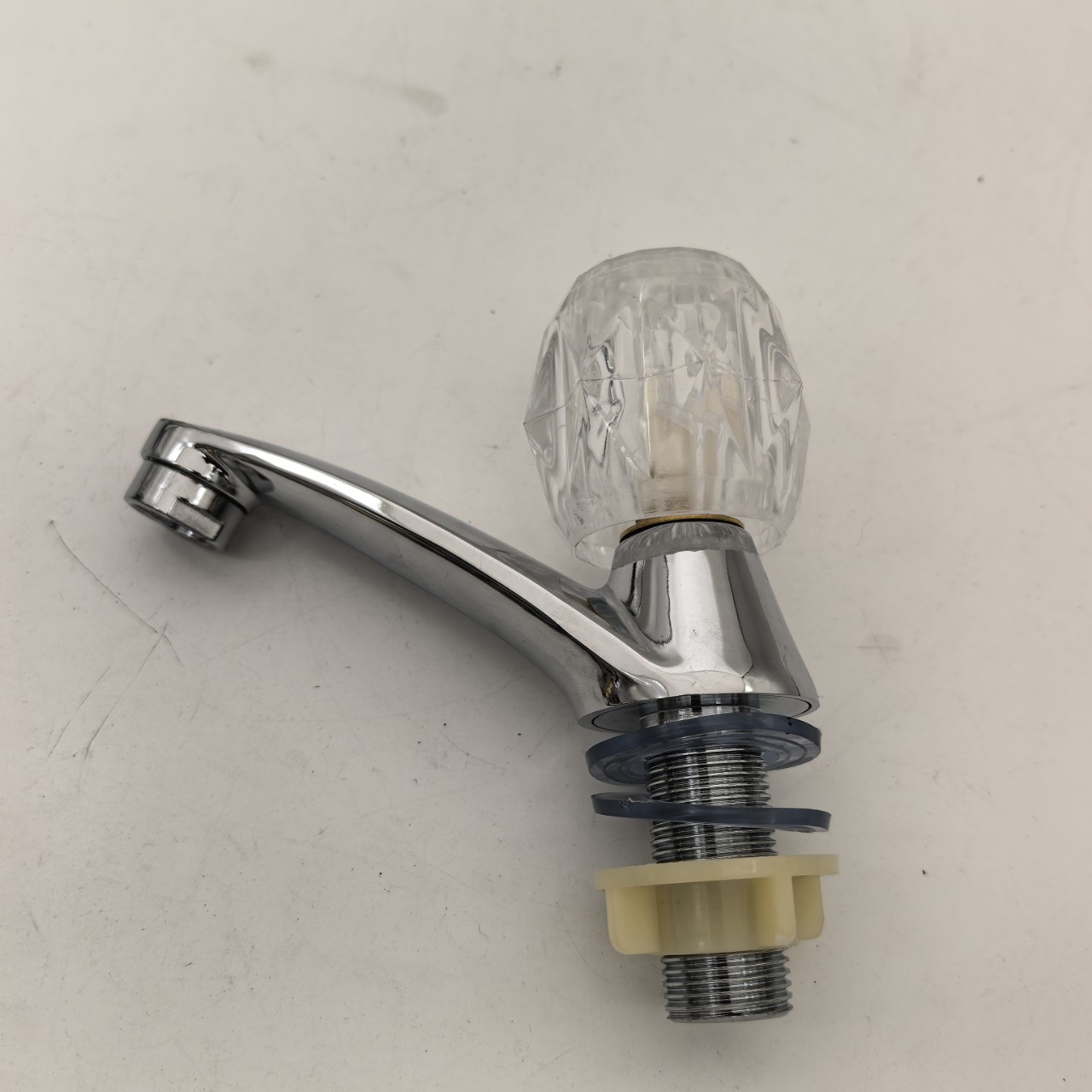 跨境外贸96合金面盆水龙头4分单冷水立柱盆快开式龙头面盆洗手盆