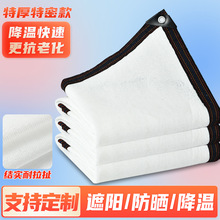 包边打孔白色遮阳网防晒网遮阴网多肉阳台隔热降温加密加厚12针网