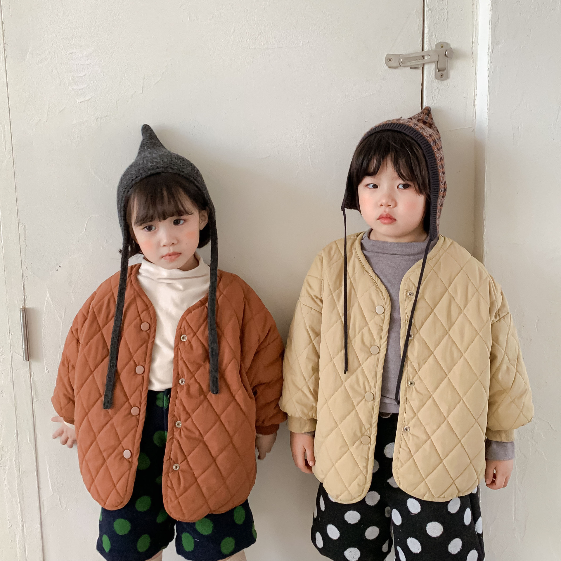 Children's winter short down jacket for men and women