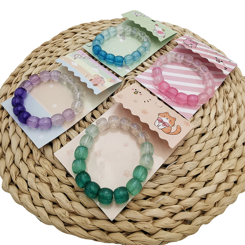 Q1521 caja de regalo pulsera de moda - 3 pulseras de lujo ligero nicho de un anillo pulsera de cuentas joyas pulsera