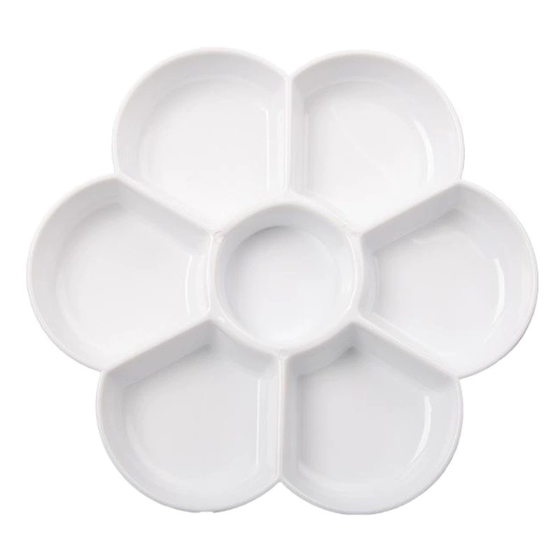 Большой и средний размер цветка сливы палитра пигмента палитра пропилена акварель гуашь палитра коробка краска лоток оптом