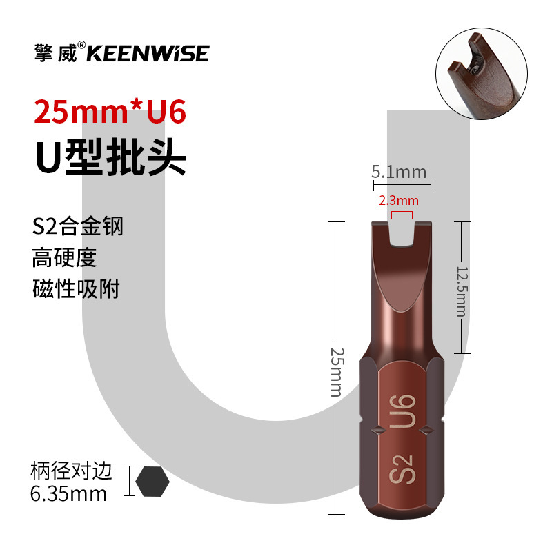 十字短批头套装超短内六角披头一字梅花带孔三角五星U型四方25mm|undefined