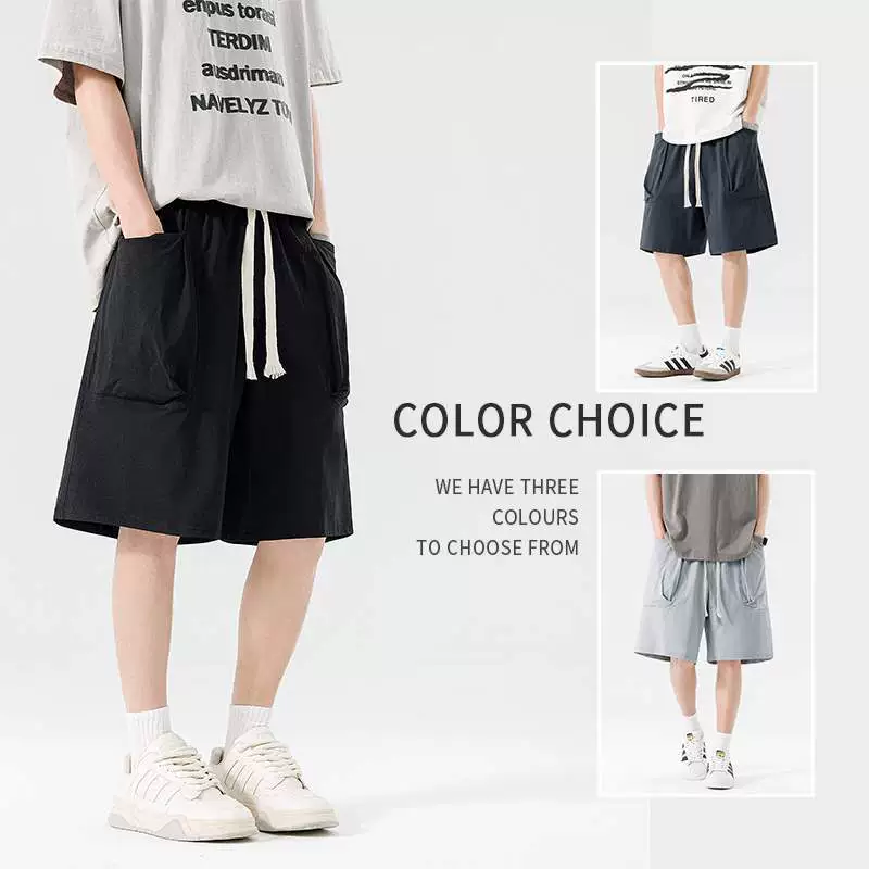 Мужские шорты Wiletu, новинка 2025 года, летние шорты-карго, мужские летние модные повседневные свободные мужские брюки с пятью точками