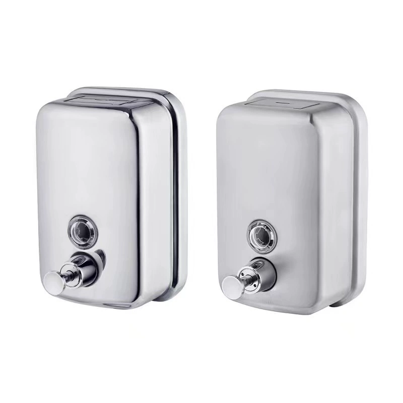 Дозатор мыла из нержавеющей стали 304 KePai Kitchen & Bath, крепление на стену, ручной привод, 500/800/1000 мл