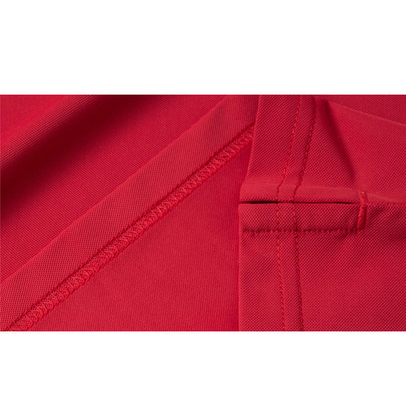 En stock al por mayor 180g verano hielo elástico 88% nylon 12% spandex solapa manga corta Camiseta polo personalización